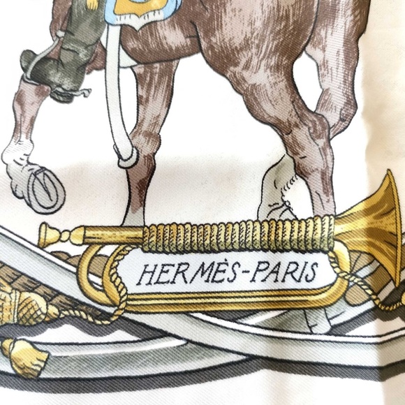 HERMES MARINE ET CAVALERIE SCARF - Picture 7 of 7